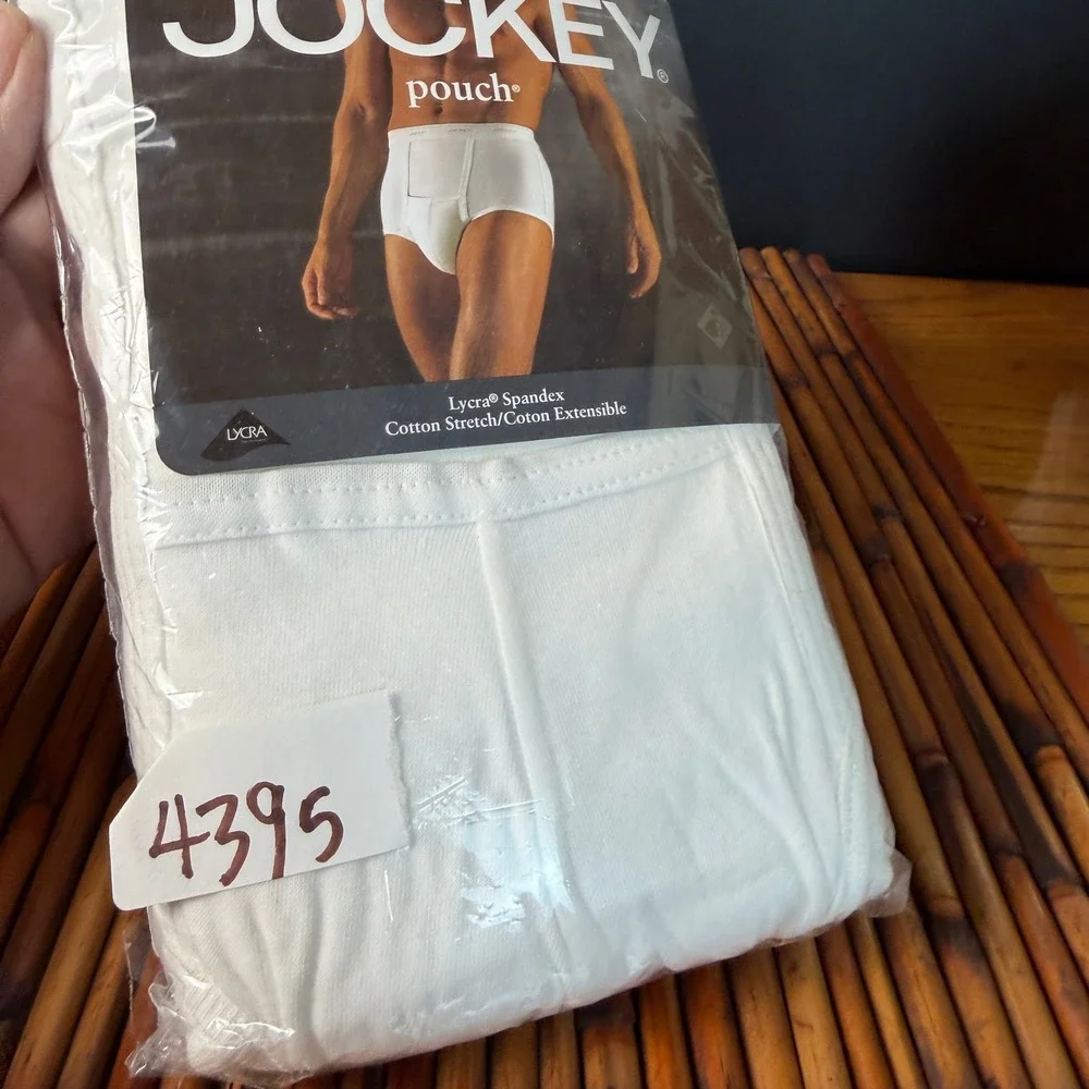 Vintage 1999 Jockey Pouch Mens 3 Pack Full Rise Briefs Large Tighty Whities 4395
